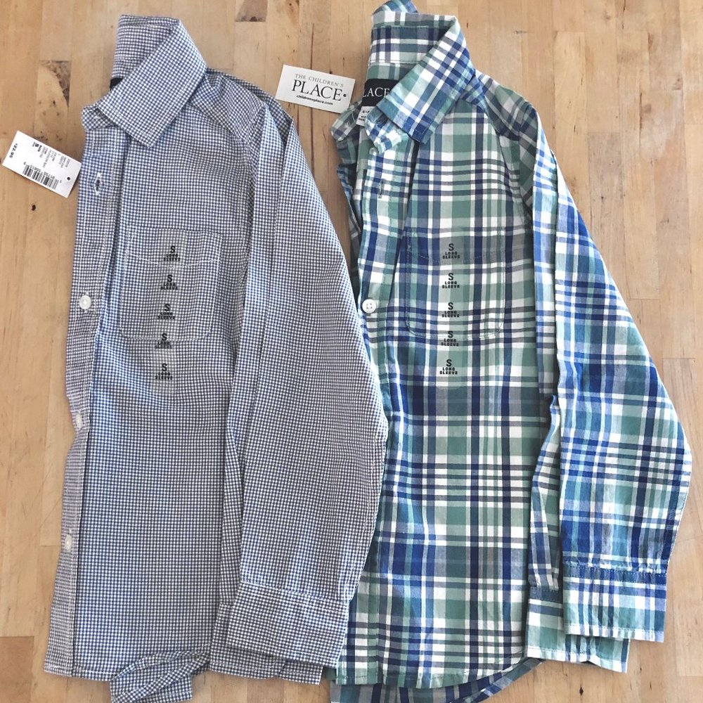 Children's Place Boys' Long-Sleeve Shirt Bundle
